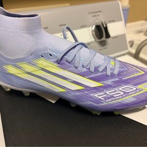 Adidas F50 Soccer Cleats - Light Purple and Neon Yellow